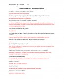 Cuestionario de “La Leyenda Órfica” .