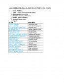 Análisis de la película Amor en los tiempos del Colera