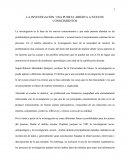 La investigación: Una puerta abierta a nuevos conocimientos