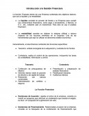 Gestión financiera.