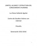 LIMITES, ALCANCE Y ESTRUCTURA DEL CONOCIMIENTO HUMANO