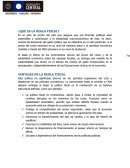 ¿Qué es la regla fiscal?