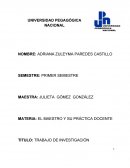 Trabajo de investigacion docente en formación