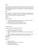 Ser la empresa líder en la fabricación de Pancamel y Pancamel con Coronta del Sector Ganadero del Invernillo. Brindando alimentos de calidad, con la composición exacta y de rápida disponibilidad, reduciendo así la carga logística y los problemas de