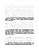 El comercio electrónico.