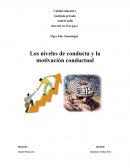 Los niveles de conducta y la motivación conductual .