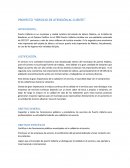 PROYECTO “SERVICIO DE ATENCIÓN AL CLIENTE”.