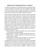 MEDIOS DE COMUNICACIÓN “LA RADIO”