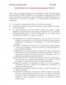 CONTENIDO DE LA DEMANDA DE HABEAS CORPUS