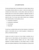 LA FILOSOFÍA POLÍTICA, El articulo está basado tanto en las enseñanzas de los autores clásicos como en los principales problemas políticos de su tiempo