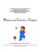 Preescolar Comunitario MANUAL DE CANTOS Y JUEGOS