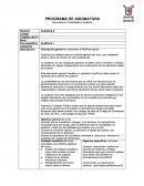 Perfil de la Cátedra de Auditoría II.