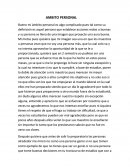 Ambito: profesional.laboral, famiiar y personal. Ejemplo