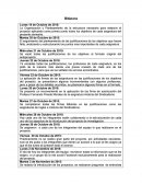 La Organización y Planteamiento de la estructura necesaria para elaborar el proyecto aplicando como primer punto todos los objetivos de cada asignatura del presente semestre.