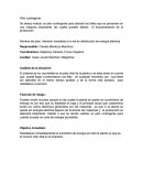 Plan contigente de mantenimineto.