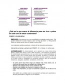 ¿Qué es lo que marca la diferencia para ser rico o pobre en cada uno de estos cuadrantes?