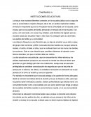 ITINERARIO II- INSTITUCIONES EDUCATIVAS.