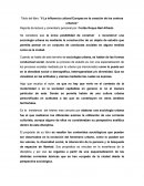 La influencia cultural europea en la creación de los centros urbanos