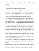 Tratado de la Tolerancia y la humanización a la justicia penal ilustrada.