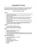 Apuntes de expediente clínico.