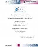 ESCUELA BANCARIA Y COMERCIAL ADMINISTRACION FINANCIERA A LARGO PLAZO