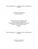 GUÍA DE APRENDIZAJE N°. 17 CADENA DE VALOR Y NECESIDADES DE PERSONAL