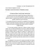 Psicología y contexto socio-histórico: Problemática nacional.