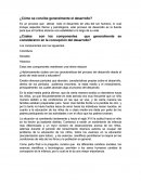 Cómo se concibe generalmente el desarrollo?