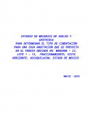 ESTUDIO DE MECANICA DE SUELOS Y GEOTECNIA