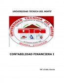 CONTABILIDAD FINANCIERA I. PROPIEDAD PLANTA Y EQUIPO