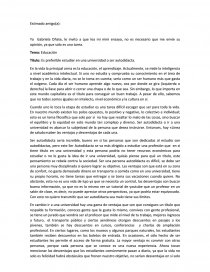 Es preferible estudiar en una universidad o ser autodidacta.. Página 1