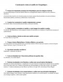 Cuestionario visita al castillo de Chapultepec.