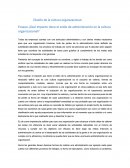 Diseño de la cultura organizacional