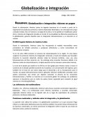 Globalización e integración: visiones en pugna