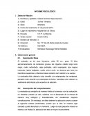 Informe psicologico. Test de Desarrollo Psicomotor-TEPSI.