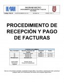 PROCEDIMIENTO DE RECEPCIÓN Y PAGO DE FACTURAS