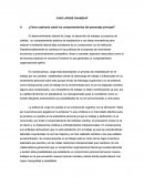 ¿Cómo explicaría usted los comportamientos del personaje principal?.