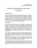“Identidad e Interculturalidad de los Pueblos Indios”.