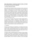 BREVE VISION HISTORICA Y FILOSOFICA DEL DERECHO LABORAL, DOCTRINAS SO. CIALES QUE HAN INFLUIDO EN SU FORMACION..