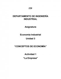 Los Conceptos de Economía.. Página 1