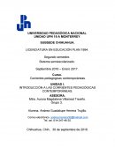 INTRODUCCIÓN A LAS CORRIENTES PEDAGÓGICAS CONTEMPORÁNEAS.