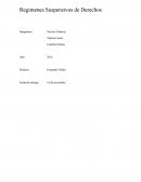 Regímenes Suspensivos de Derechos.