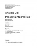 Analisis del Pensamiento Politico.