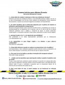 Examen teórico para obtener licencia