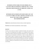 Determinación de sodio, potasio, calcio hierro en leguminosa