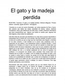 El gato y la madeja perdida.