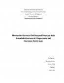 Motivación gerencial del personal directivo de la escuela bolivariana de Chaguaramal