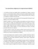 Las convicciones religiosas en la argumentación Bioética