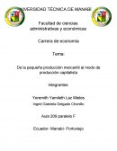 De la pequeña empresa a la producción comercial capitalista