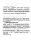 Desarrollo y Gestión de una Transformación Empresarial
